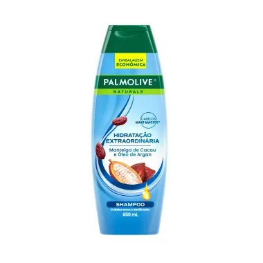 Shampoo Palmolive Naturals Hidrata&ccedil;&atilde;o Extraordin&aacute;ria Cabelos Secos e Danificados 650ml Embalagem Econ&ocirc;mica