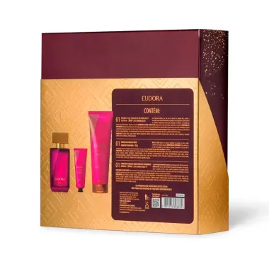 Kit Eudora Diva Fabulosa Desodorante Col&ocirc;nia 30ml Creme Hidratante para M&atilde;os 50g e Lo&ccedil;&atilde;o Hidratante Desodorante Corporal 100ml