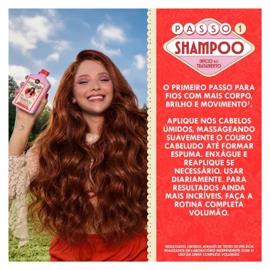 Shampoo Lola From Rio Volum&atilde;o Passo 1 250ml