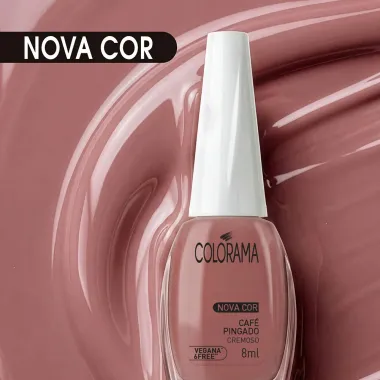 Esmalte Cremoso Colorama Nova Cor Caf&eacute; Pingado 8ml