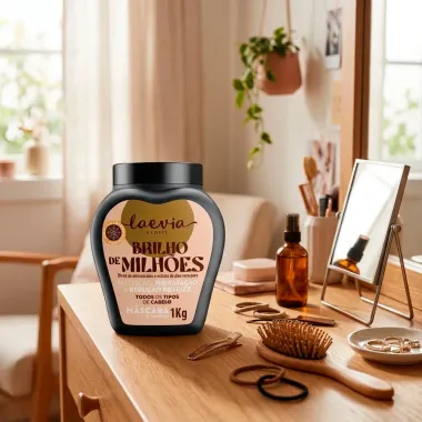 M&aacute;scara de Hidrata&ccedil;&atilde;o Laevia Expert Brilho de Milh&otilde;es Nutri&ccedil;&atilde;o Hidrata&ccedil;&atilde;o e Redu&ccedil;&atilde;o de Frizz 1kg
