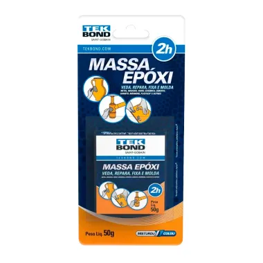 Adesivo Massa Ep&oacute;xi Tekbond 2H 50g