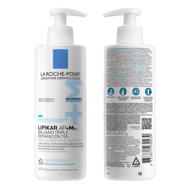Lipikar AP+Max La Roche Posay B&aacute;lsamo Tripla Repara&ccedil;&atilde;o Corporal 72 Horas 400ml