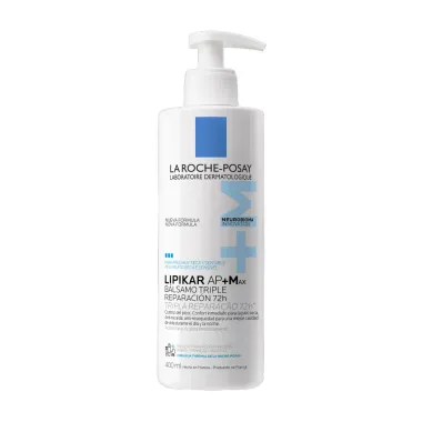 Lipikar AP+Max La Roche Posay B&aacute;lsamo Tripla Repara&ccedil;&atilde;o Corporal 72 Horas 400ml