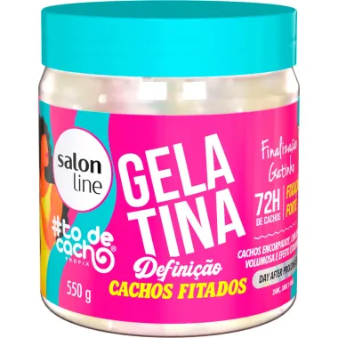 Gelatina Salon Line #To de Cacho Defini&ccedil;&atilde;o Cachos Fitados Finaliza&ccedil;&atilde;o Gatinho 550g
