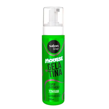 Mousse + Gelatina Salon Line Super Defini&ccedil;&atilde;o 72h de Cachos Fixados 240ml