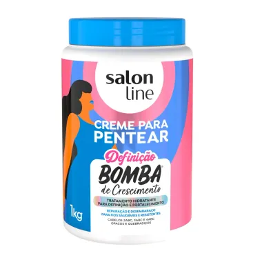 Creme para Pentear Salon Line Defini&ccedil;&atilde;o Bomba de Crescimento 1kg