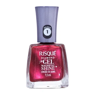 Esmalte Risqu&eacute; Diamond Gel Magnetic Shine Cor Conex&atilde;o de Almas 9,5ml