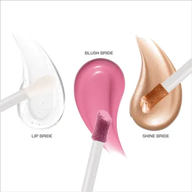 Kit Bride By Franciny Ehlke Lip Bride 5g Blush Bride 6,5g e Shine Bride 5g