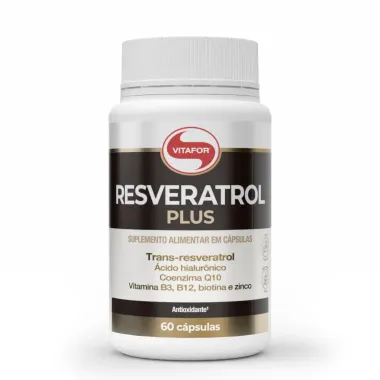 Resveratrol Plus Vitafor Antioxidante com 60 C&aacute;psulas