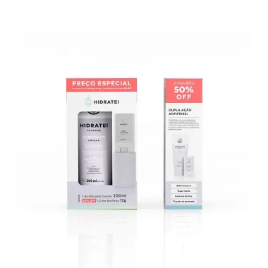 Acidificante Capilar Hidratei Antifrizz 200ml e 50% Off Cera Antifrizz 12g Pre&ccedil;o Especial