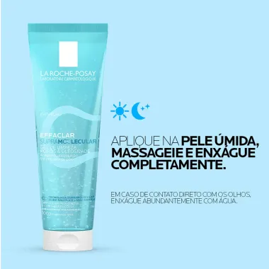 Gel de Limpeza Effaclar Supramolecular La Roche Posay Poros e Oleosidade 100g