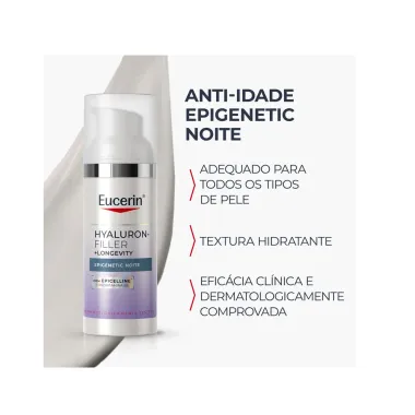 Hyaluron Filler + Longevity Eucerin Epigenetic Noite 50ml