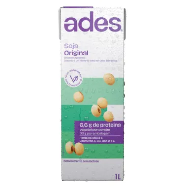 Bebida Vegetal Ades Soja Original 1 Litro