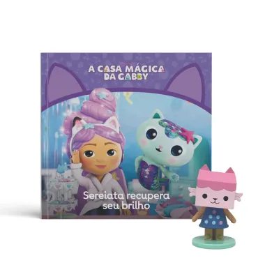 Livro Infantil A Casa M&aacute;gica da Gabby Hist&oacute;rias e Personagens Sortidos com 1 Miniatura