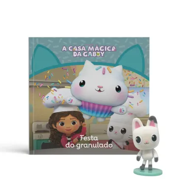 Livro Infantil A Casa M&aacute;gica da Gabby Hist&oacute;rias e Personagens Sortidos com 1 Miniatura
