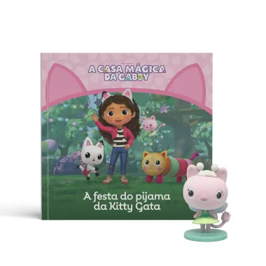 Livro Infantil A Casa M&aacute;gica da Gabby Hist&oacute;rias e Personagens Sortidos com 1 Miniatura