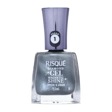 Esmalte Risqu&eacute; Diamond Gel Magnetic Shine Cor Opostos Se Atraem 9,5ml