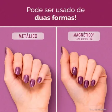 Esmalte Risqu&eacute; Diamond Gel Magnetic Shine Cor Poder da Atra&ccedil;&atilde;o 9,5ml