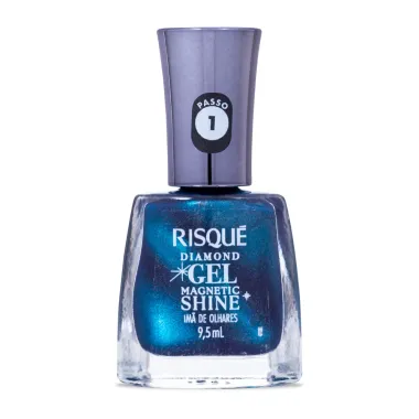 Esmalte Risqu&eacute; Diamond Gel Magnetic Shine Cor &Iacute;m&atilde; de Olhares 9,5ml
