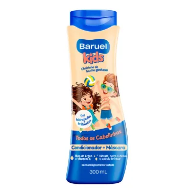 Condicionador e M&aacute;scara Baruel Kids Todos os Cabelinhos 300ml