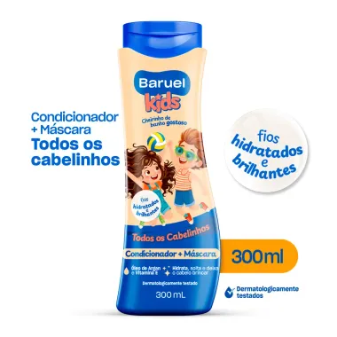 Condicionador e M&aacute;scara Baruel Kids Todos os Cabelinhos 300ml