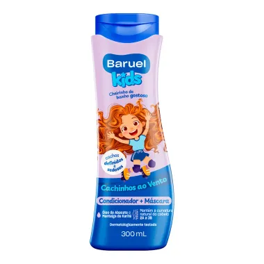 Condicionador e M&aacute;scara Baruel Kids Cachinhos ao Vento 300ml