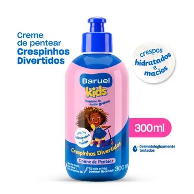 Creme de Pentear Baruel Kids Crespinhos Divertidos 300ml