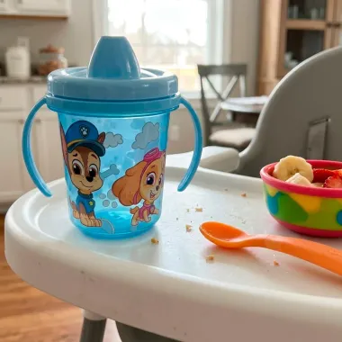 Caneca de Transi&ccedil;&atilde;o Mi&oacute; Trio Patrulha Canina com Al&ccedil;a 280ml