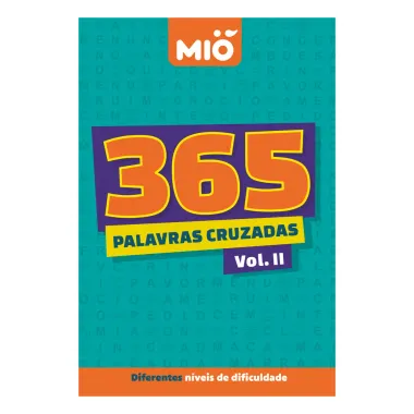 Livro 365 Palavras Cruzadas Mi&oacute; Volume II Diferentes N&iacute;veis de Dificuldade