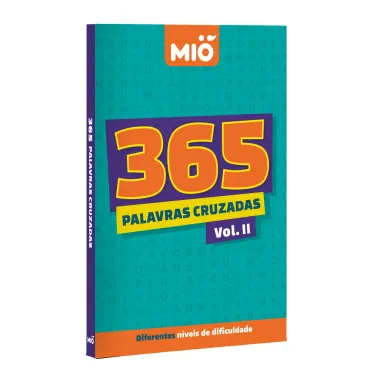 Livro 365 Palavras Cruzadas Mi&oacute; Volume II Diferentes N&iacute;veis de Dificuldade