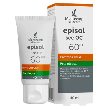 Protetor Solar Episol Sec OC FPS 60 Pele Oleosa 40ml