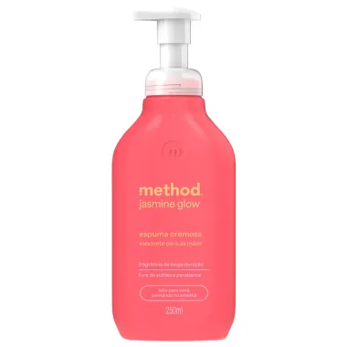 Sabonete para as M&atilde;os Method Jasmine Glow Espuma Cremosa 250ml