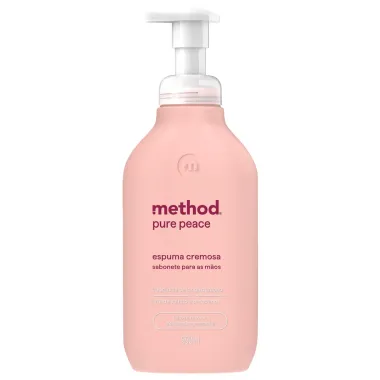 Sabonete para as M&atilde;os Method Pure Peace Espuma Cremosa 250ml