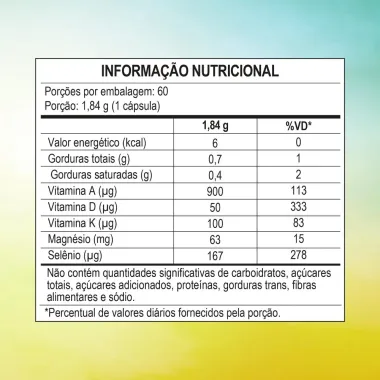 Puravida Vitamina D3 Suplemento Alimentar 60 C&aacute;psulas