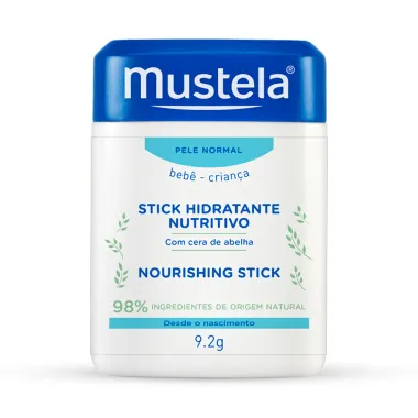 Stick Hidratante Nutritivo Mustela Beb&ecirc; e Crian&ccedil;a com Cera de Abelha Pele Normal 9,2g