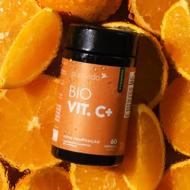 Bio Vit C+ Puravida com 60 C&aacute;psulas