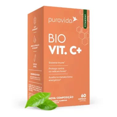 Bio Vit C+ Puravida com 60 Cápsulas