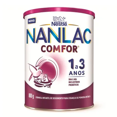 Fórmula Infantil NANLAC Comfor 2 Latas 800g cada e Ganhe 20% Desconto na Segunda Lata