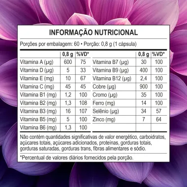 Beauty Care Puravida Pele, Unha e Cabelo com 60 C&aacute;psulas