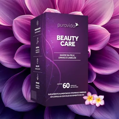 Beauty Care Puravida Pele, Unha e Cabelo com 60 C&aacute;psulas