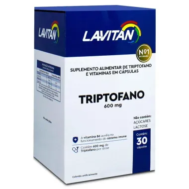 Lavitan Triptofano 600mg com 30 Cápsulas