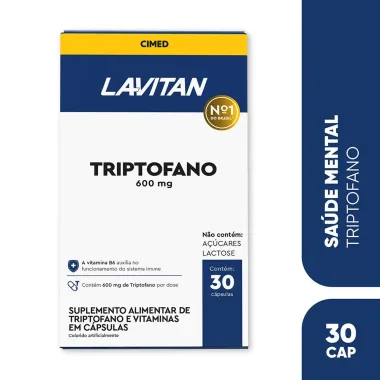 Lavitan Triptofano 600mg com 30 Cápsulas