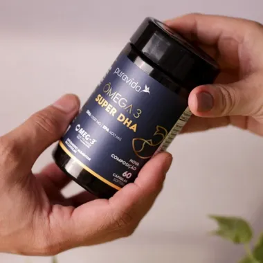 &Ocirc;mega 3 DHA Puravida com 60 C&aacute;psulas