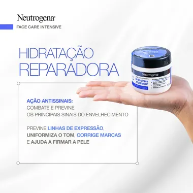 Creme Facial Neutrogena Face Care Intensive Antissinais Reparador 100g