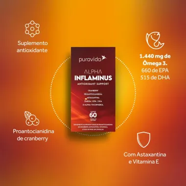 Alpha Inflaminus Puravida 60 C&aacute;psulas