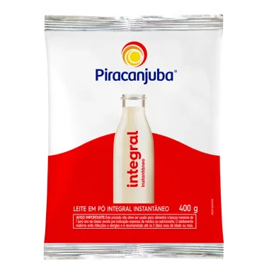 Leite em Pó Integral Instantâneo Piracanjuba 400g