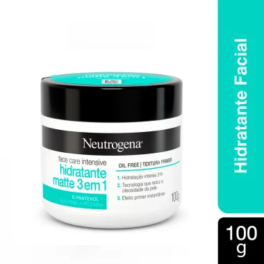Creme Neutrogena Face Care Intensive Hidratante Matte 3 em 1 100g