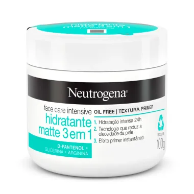 Creme Neutrogena Face Care Intensive Hidratante Matte 3 em 1 100g