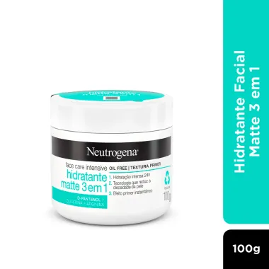 Creme Neutrogena Face Care Intensive Hidratante Matte 3 em 1 100g